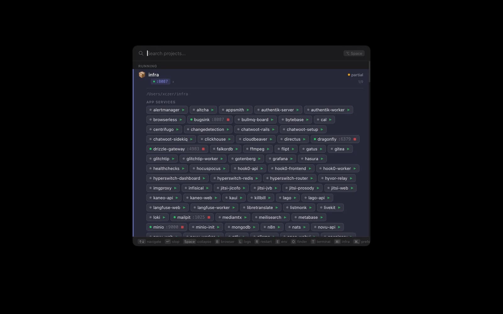DocSee Popup — Raycast-Style Docker HUD